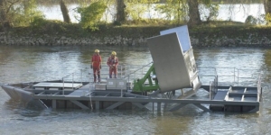 A tidal HydroQuest installed in Orleans. (Photo credit: Orléans Council)