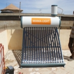 Solar water heater in West Africa