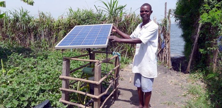 A Sunflower solar powered irrigation pump Credit Futurepump